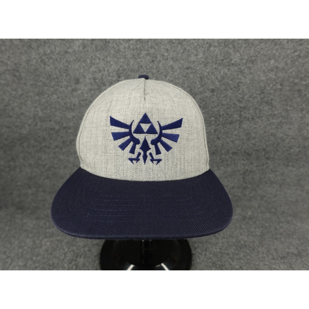 Nintendo The Legend of Zelda Snapback Hat Mens OSFM Gray Navy Hylian Crest 2018